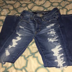AEO Distressed Jeggings